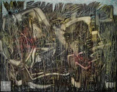 Ziemowit Fincek, Odwieczne prawo natury, 2017 r., olej na płótnie, 120 x 150 cm