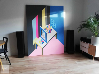 Marcin Kowalik, Studio, 200 x 150 cm, akryl na płótnie, 2019 r.